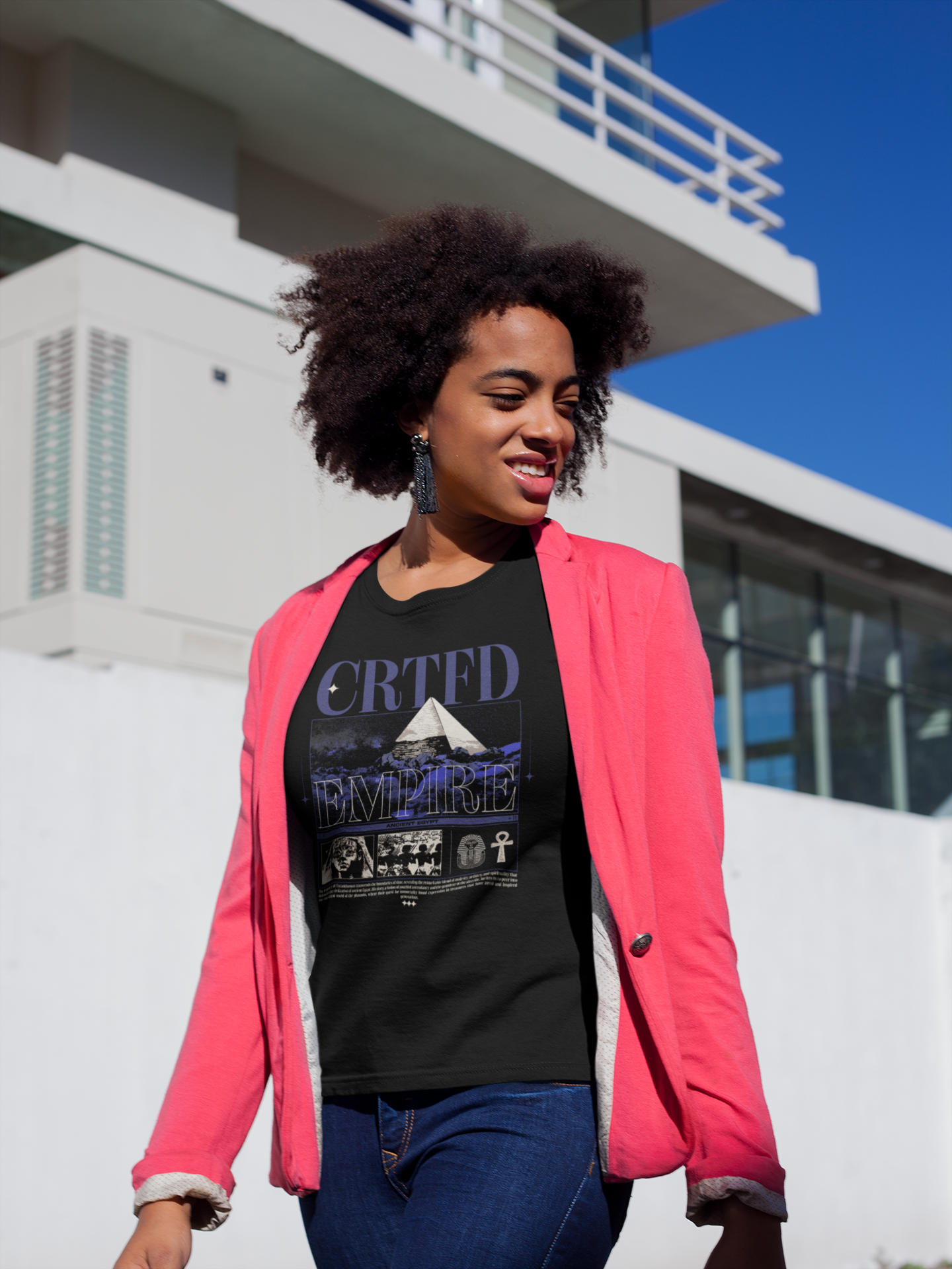 Graphic Ancient Egypt Article (BLUE) T-Shirt