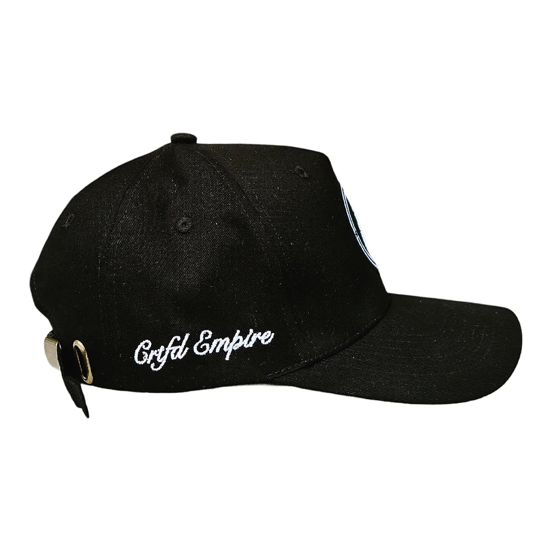 Black pyramid logo baseball cap