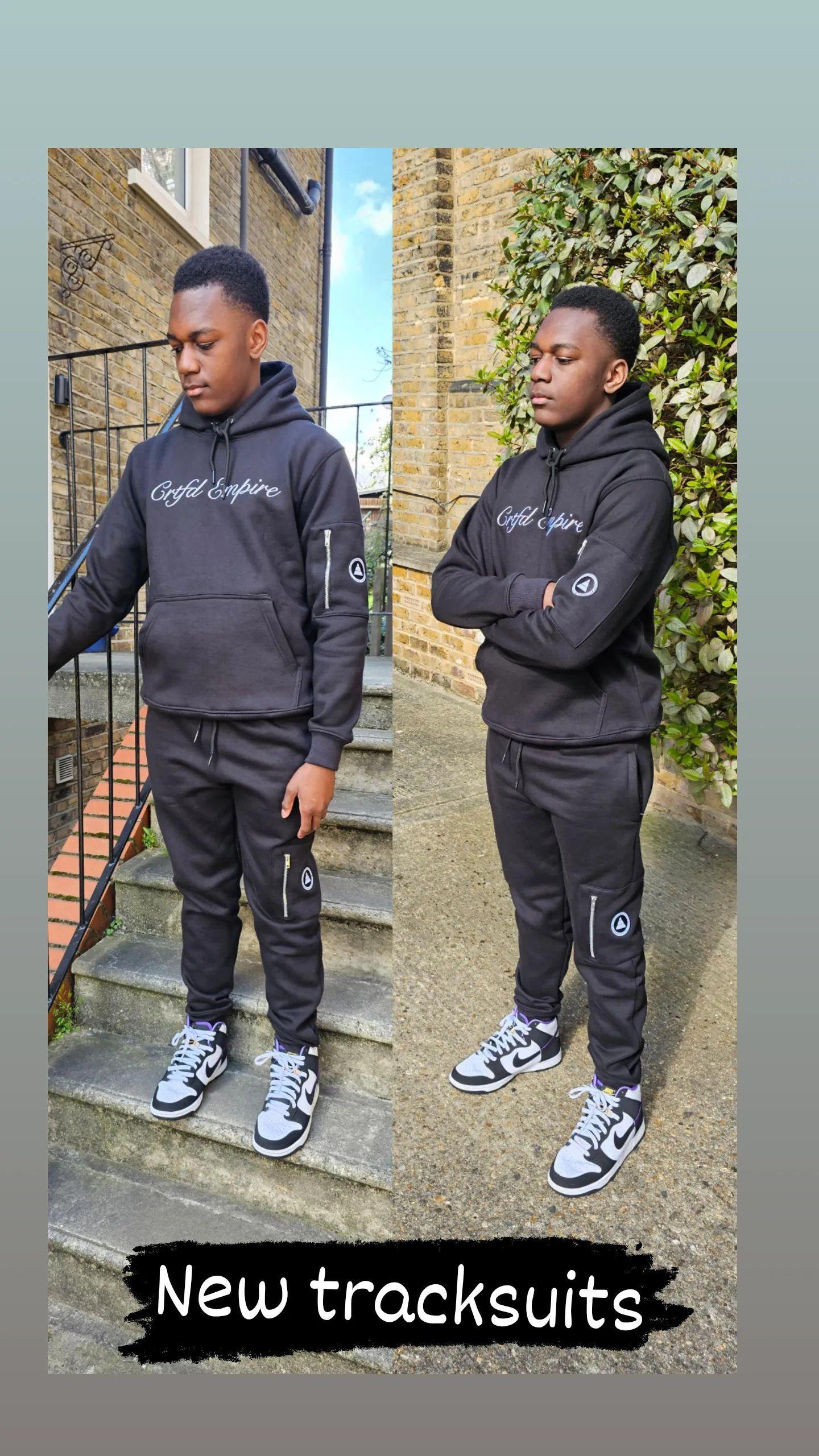 Crtfd Empire Signature Tracksuit (BLACK)