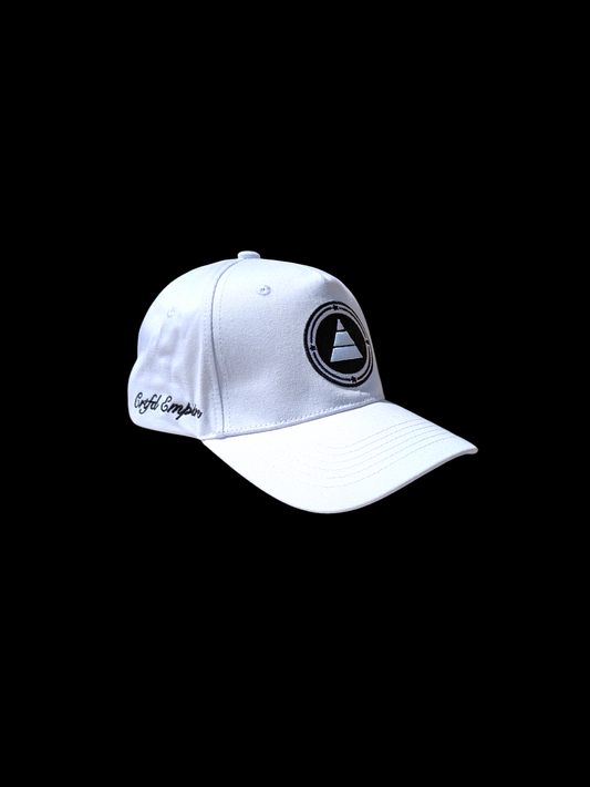 White pyramid logo baseball cap