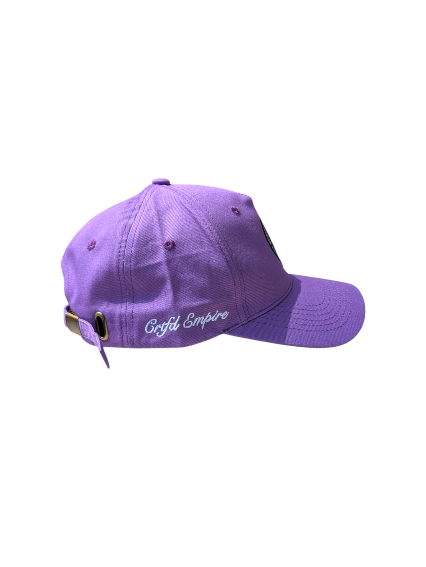 Purple pyramid logo baseball cap