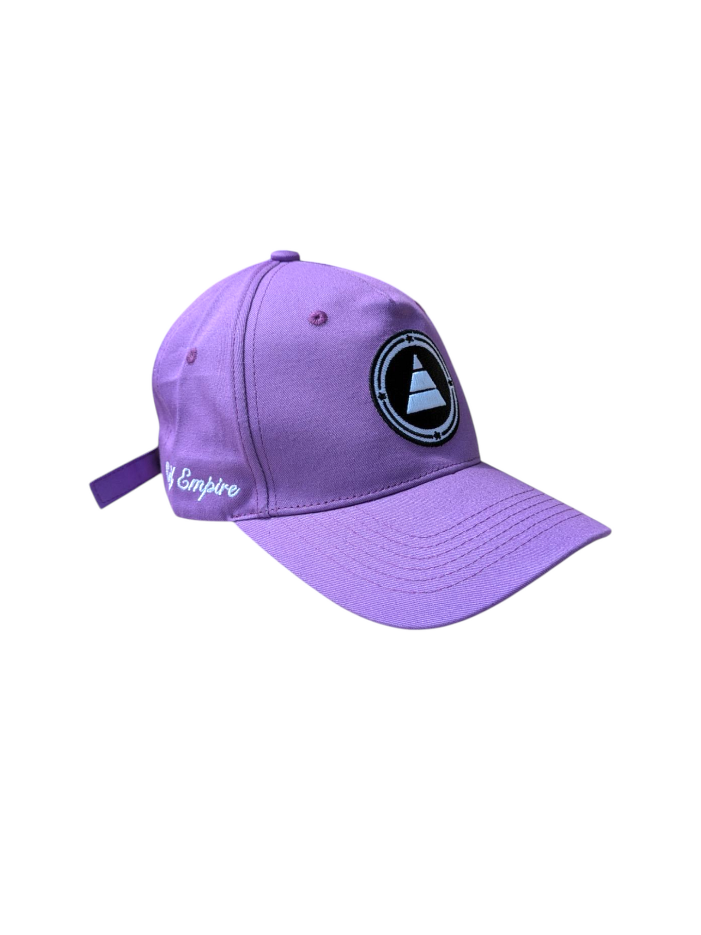 Purple pyramid logo baseball cap