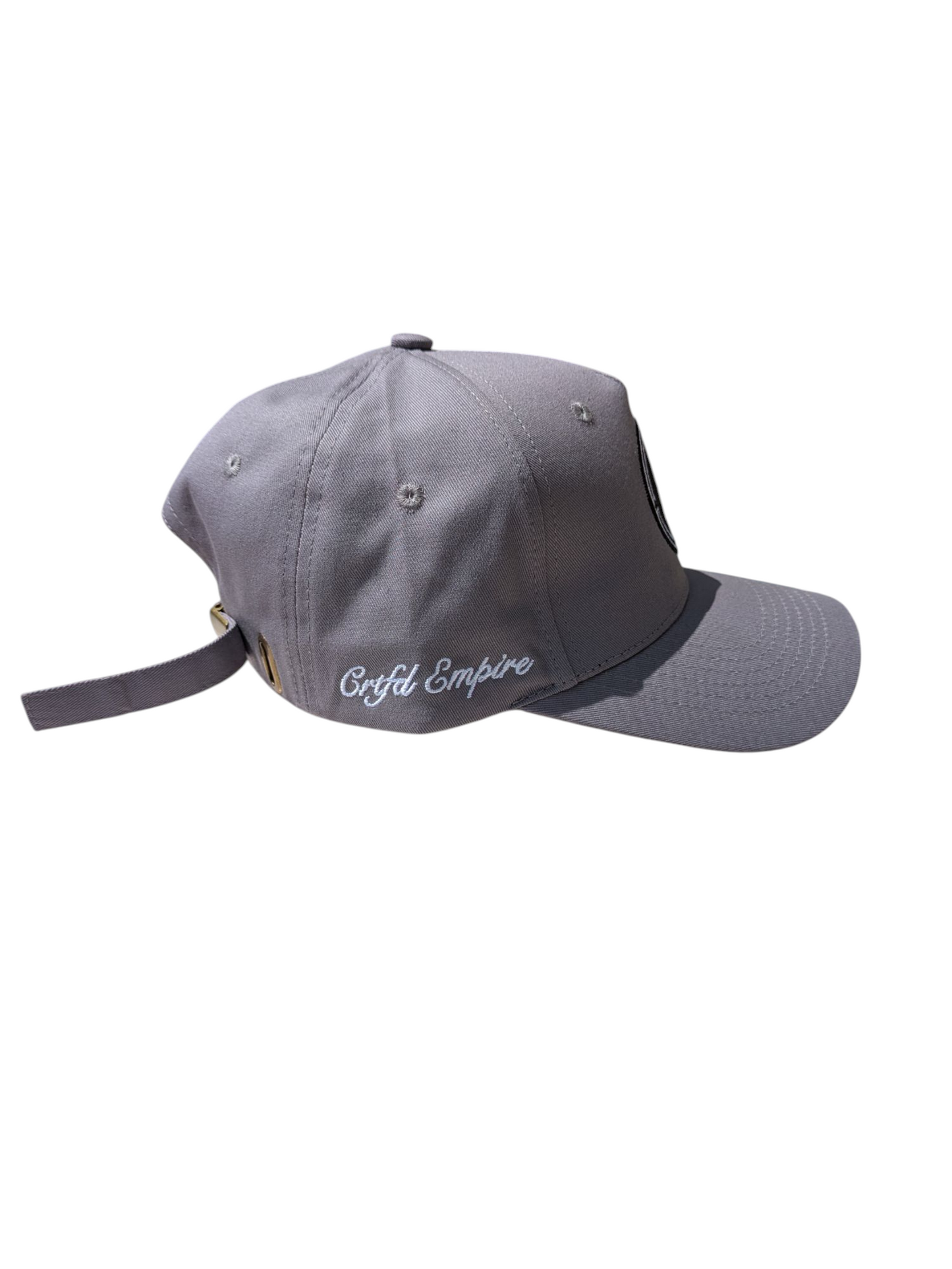 Steel Grey pyramid logo baseball cap