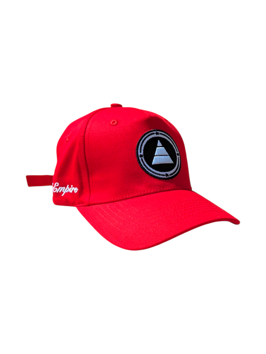 Red pyramid logo baseball cap