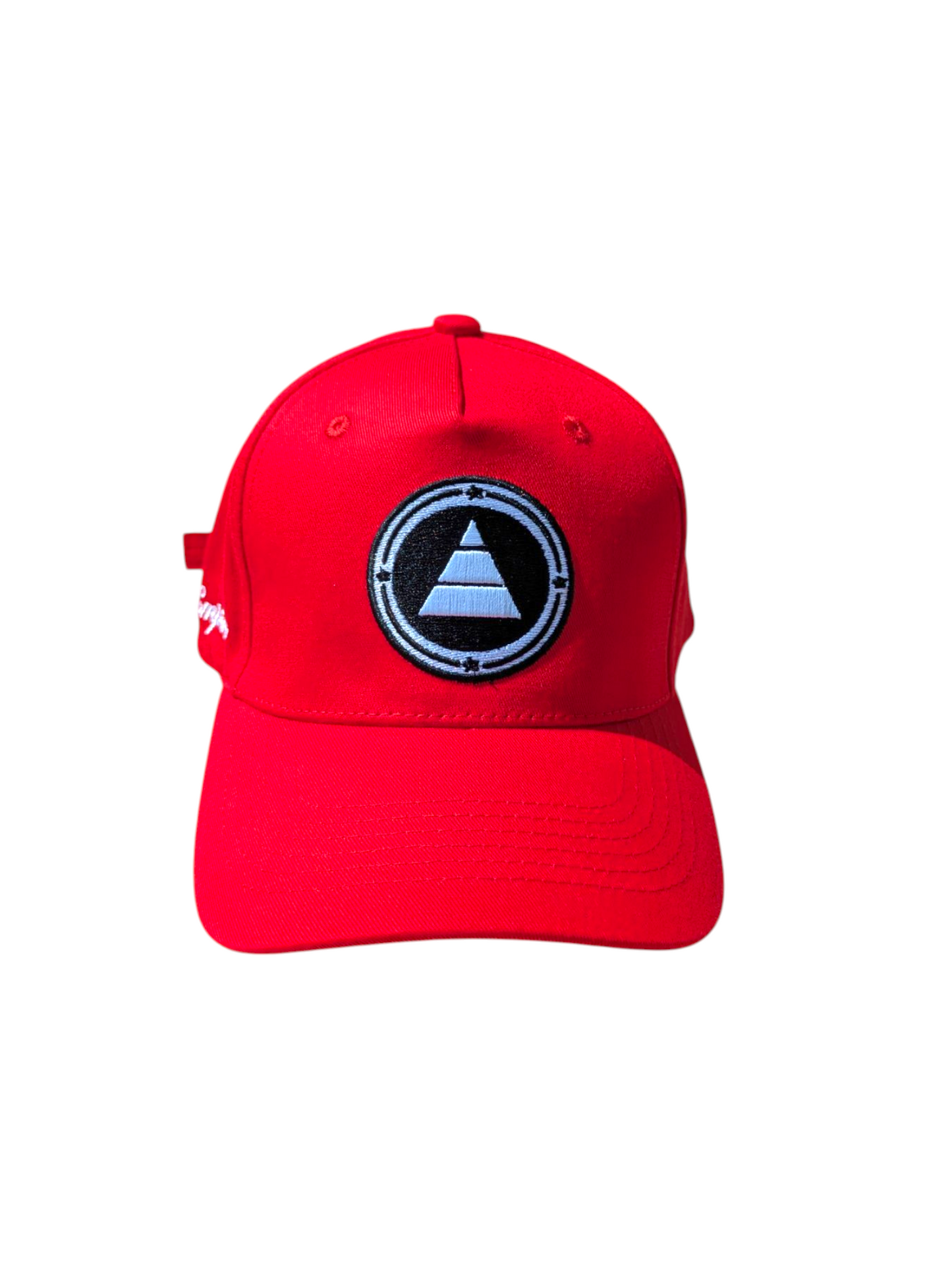Red pyramid logo baseball cap