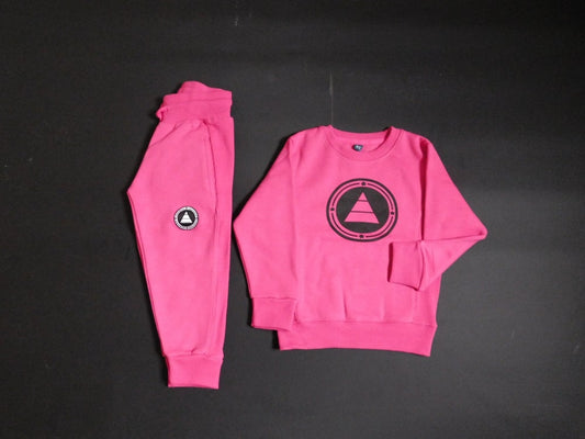 Pink kids tracksuit