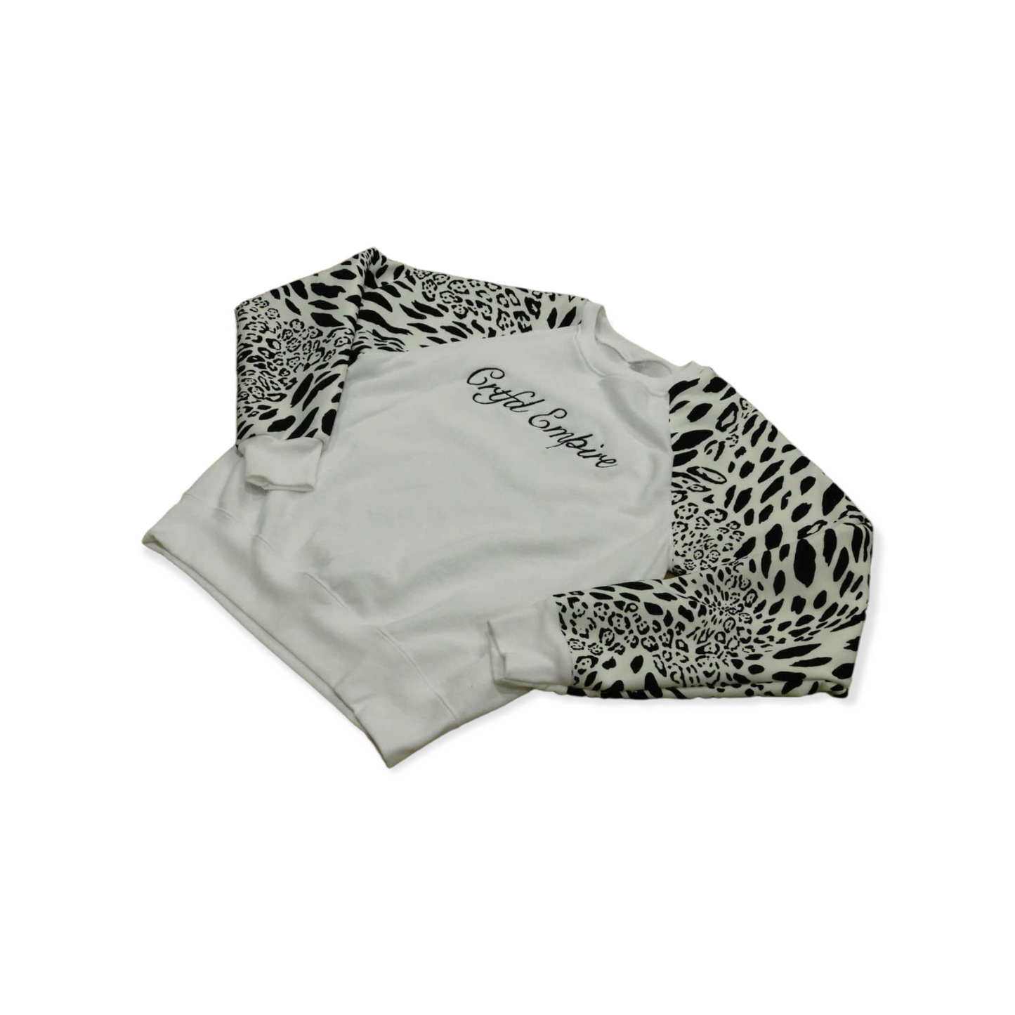 White Leopard Jumper